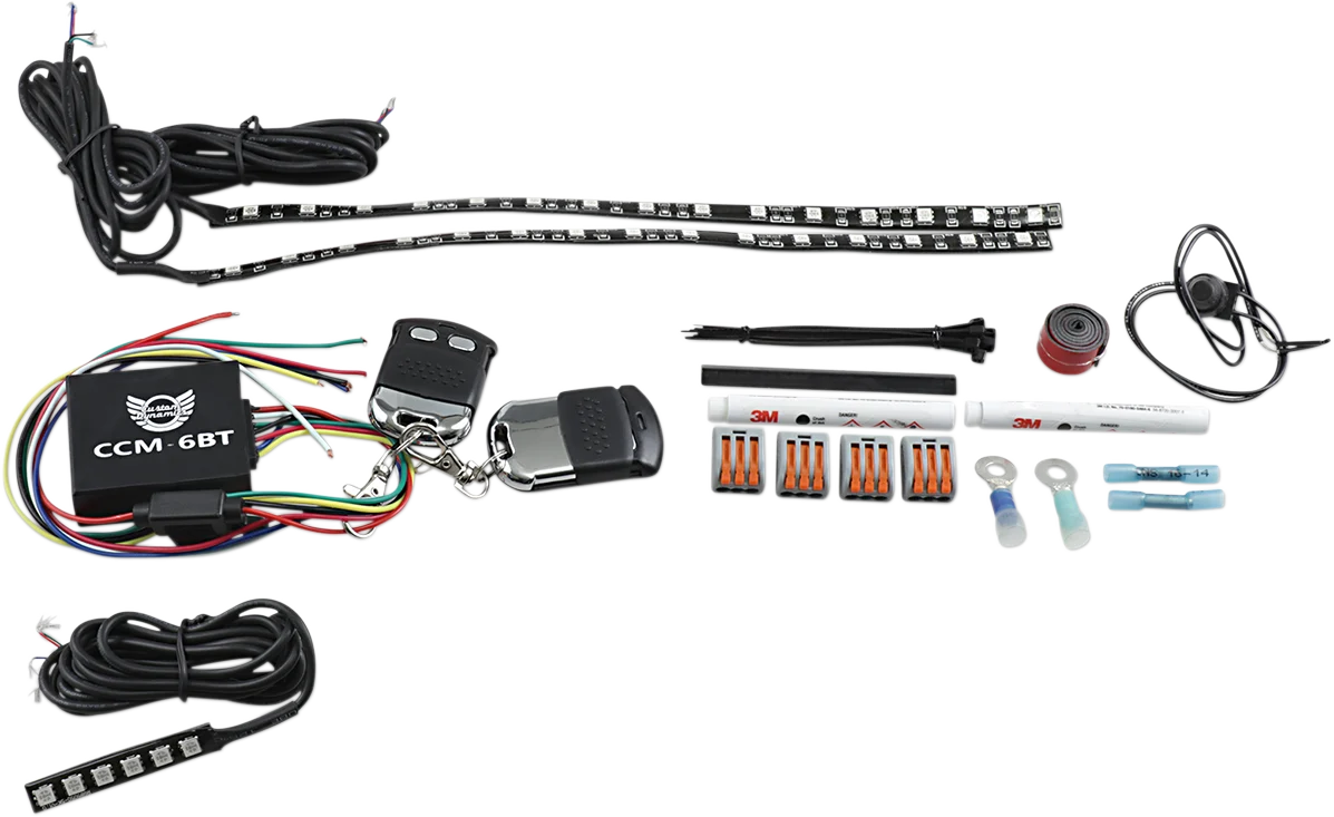 High-Quality Custom Dynamics Lighted Engine Kit - Indian CD-IND-TMWK1BM Efficient