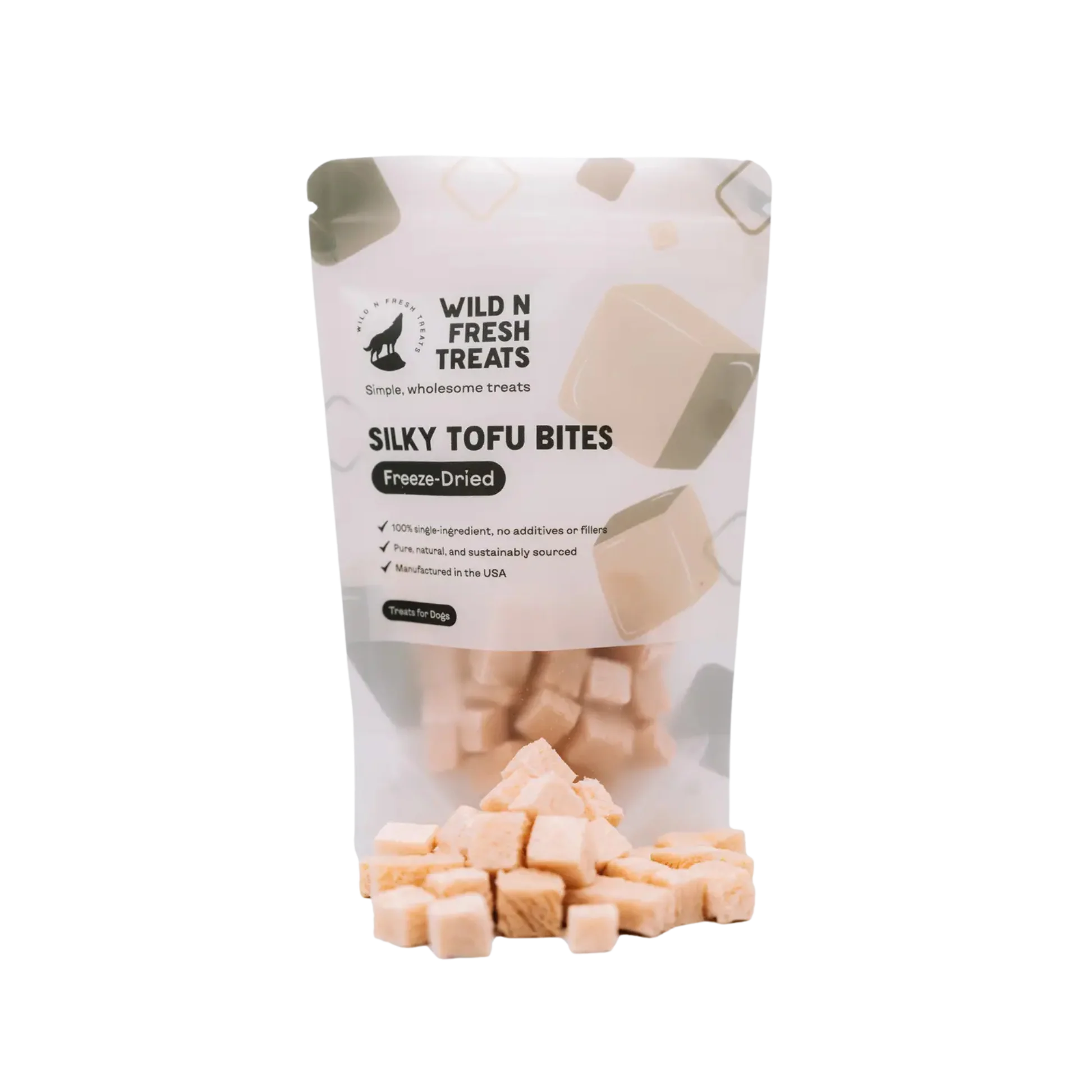 Casual Wild N Fresh ze-Dried Silky Tofu Bites for Dogs Breathable