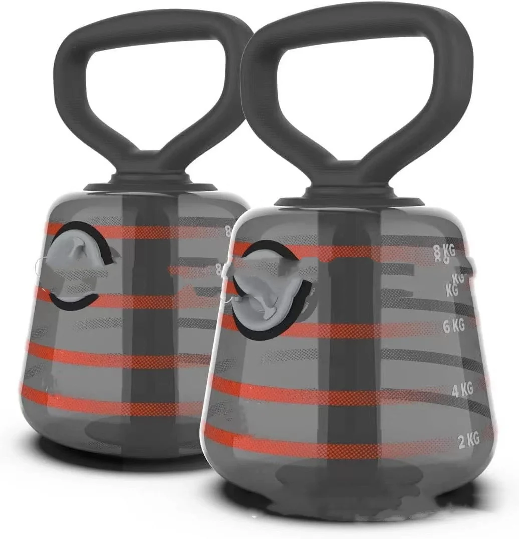 Premium Material Adjustable Water-Filled Kettlebell Dumbbell Set – Portable Dynamic Inertia Strength Training Weight 0–8kg Sophisticated