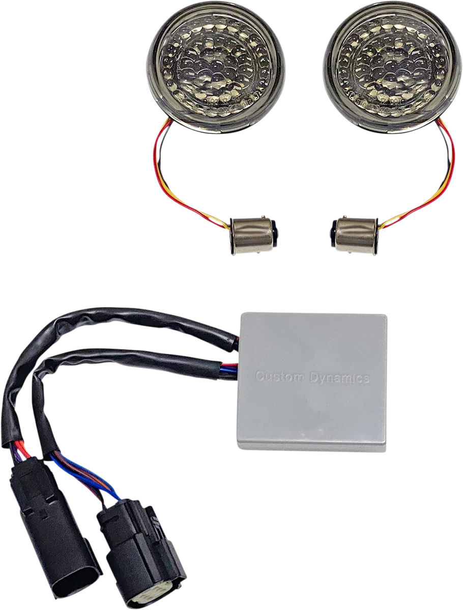 Traditional Custom Dynamics Solid Amber Turn Red Run Brake w Brake Strobe for Touring CD-STS-AR-57 Optimized