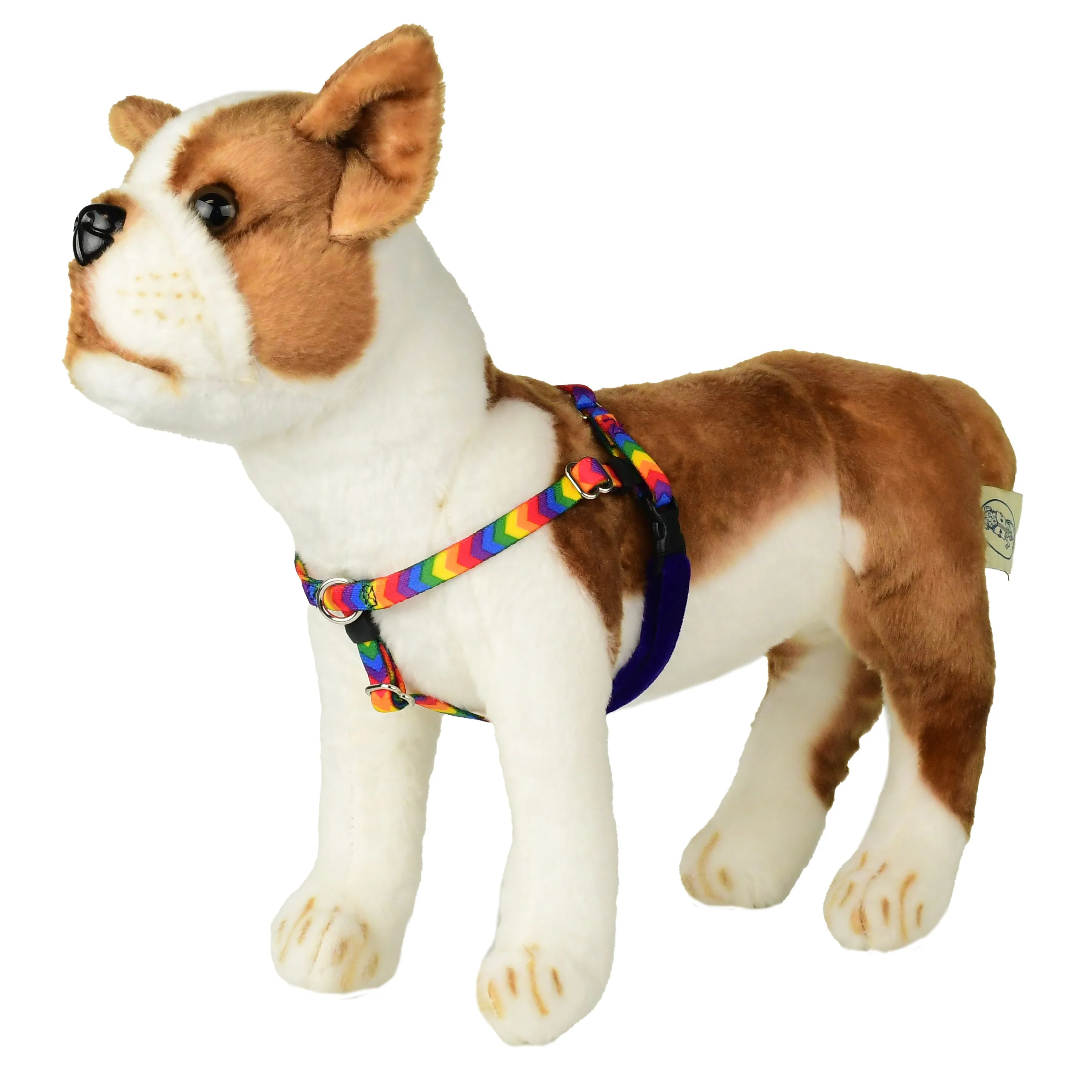 Crafted XXSmall Rainbow Stripe dom No-Pull Harness 13 -16 Chest Authentic