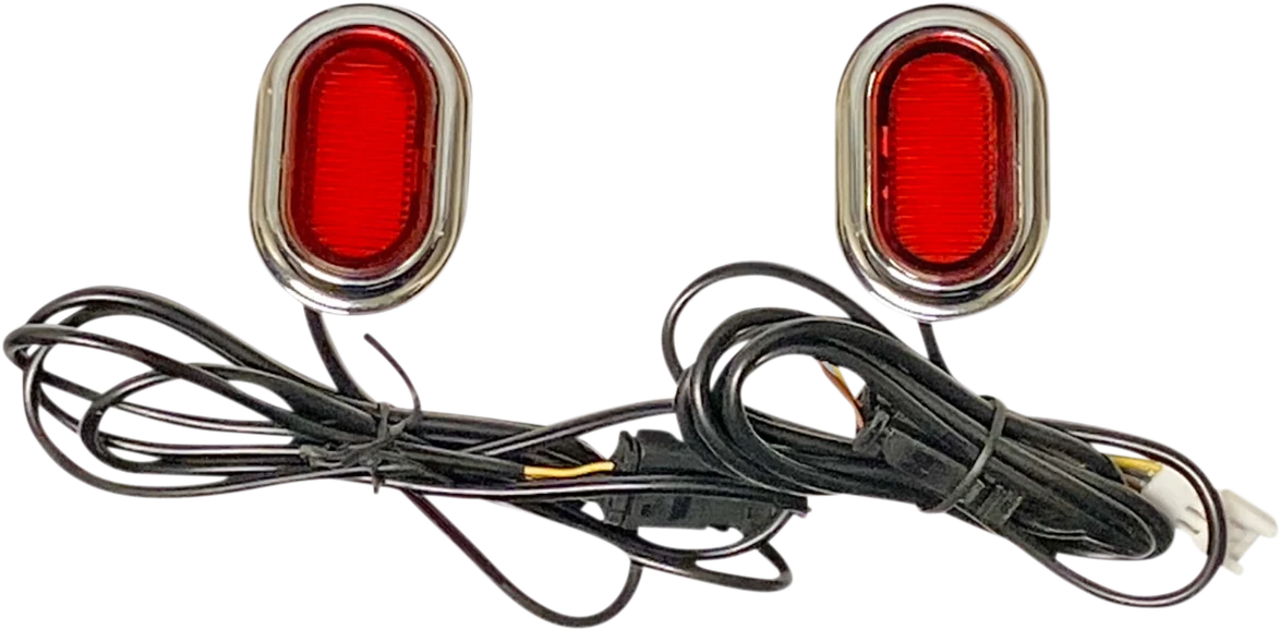Excellent Custom Dynamics Antenna Grommet Light - Red Lens - Chrome CD-PLUG-RC Exceptional