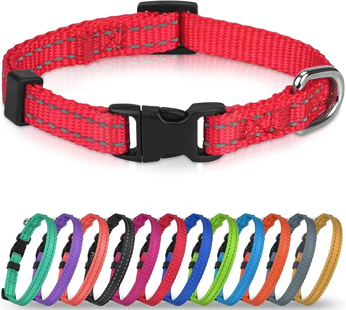 Convenient Joytale Small Dog Collar Reflective and Adjustable Nylon Collar Proven