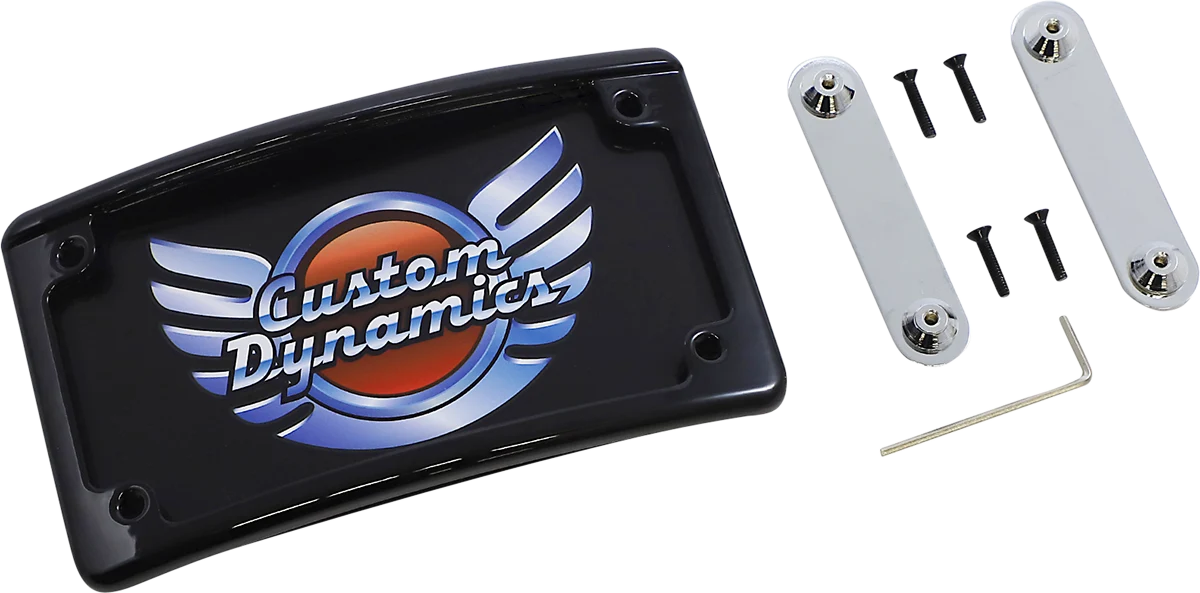 Outstanding Custom Dynamics LED License Plate Frame - CVO - Black LPF-RAD-CVO-B Genuine