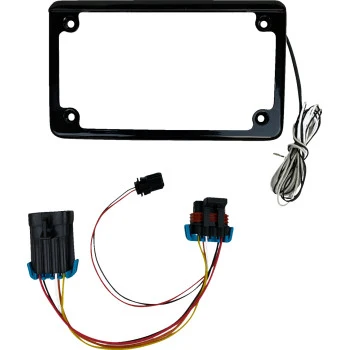 Organic Custom Dynamics License Plate Frame - LED - w Tag Light - Black - SXS CD-LPF-RZR2 Comfortable