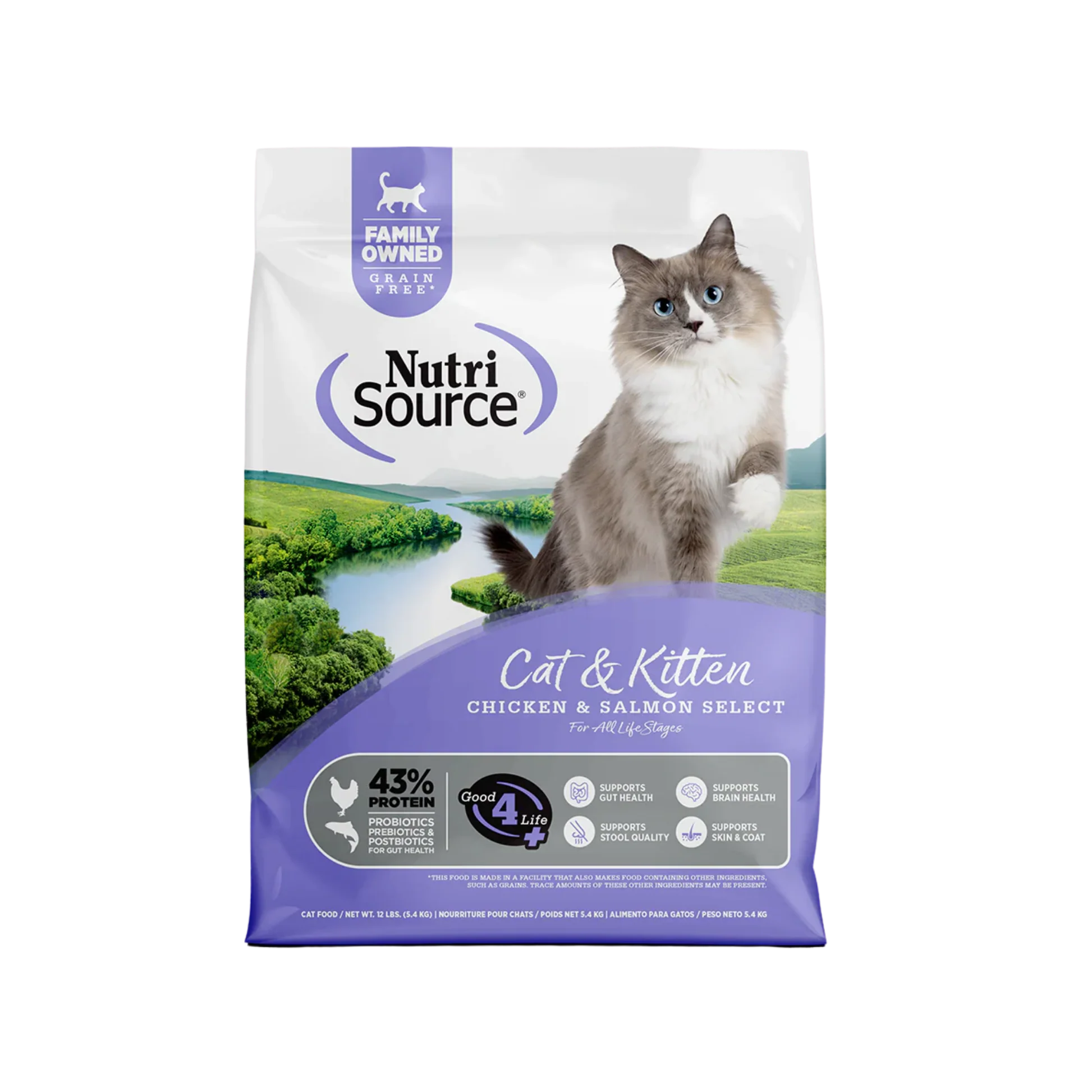 Verified NutriSource Chicken Salmon Select Recipe Dry Cat Food Reliable