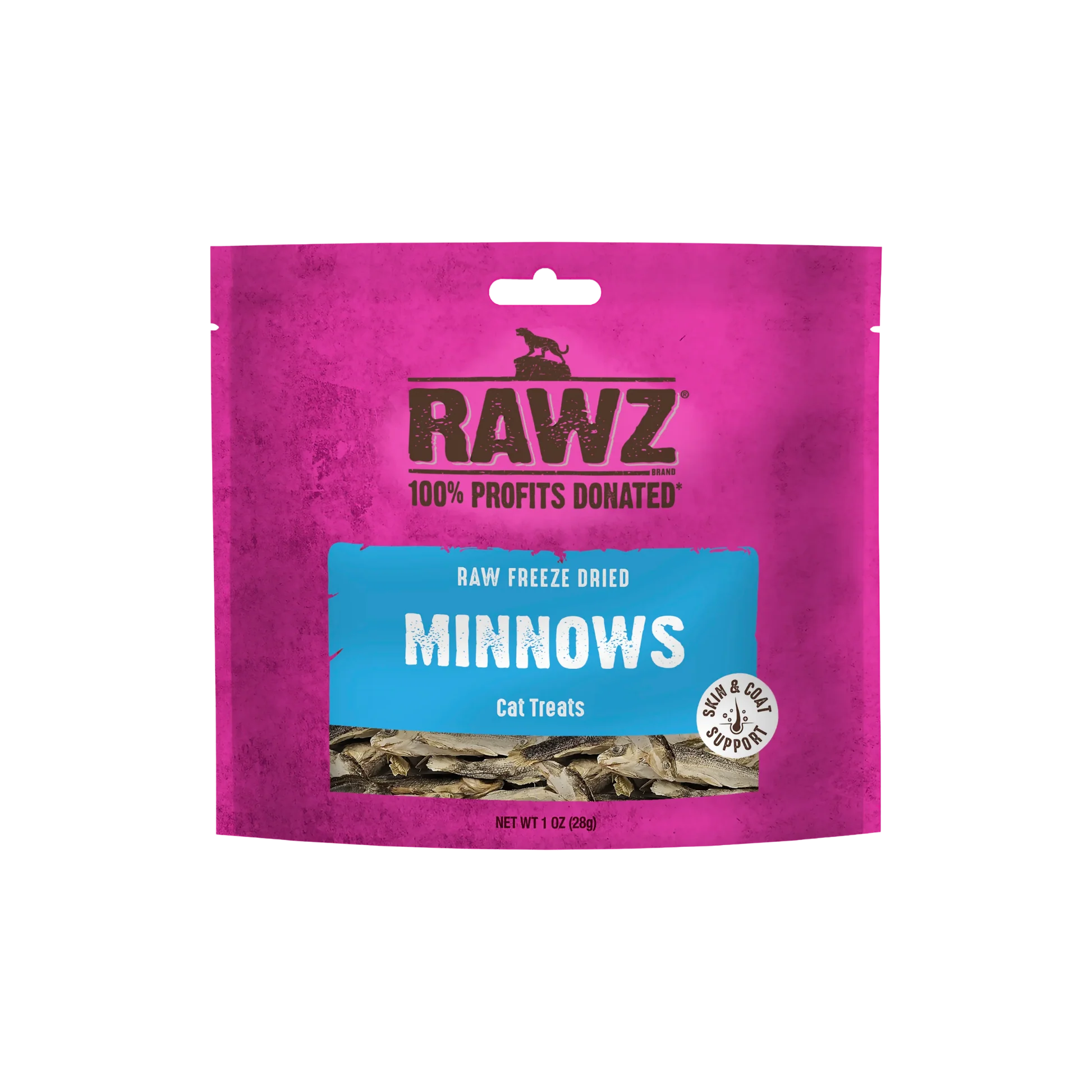 High-Performance Rawz ze-Dried Minnows Cat Treats 1oz Minimalist