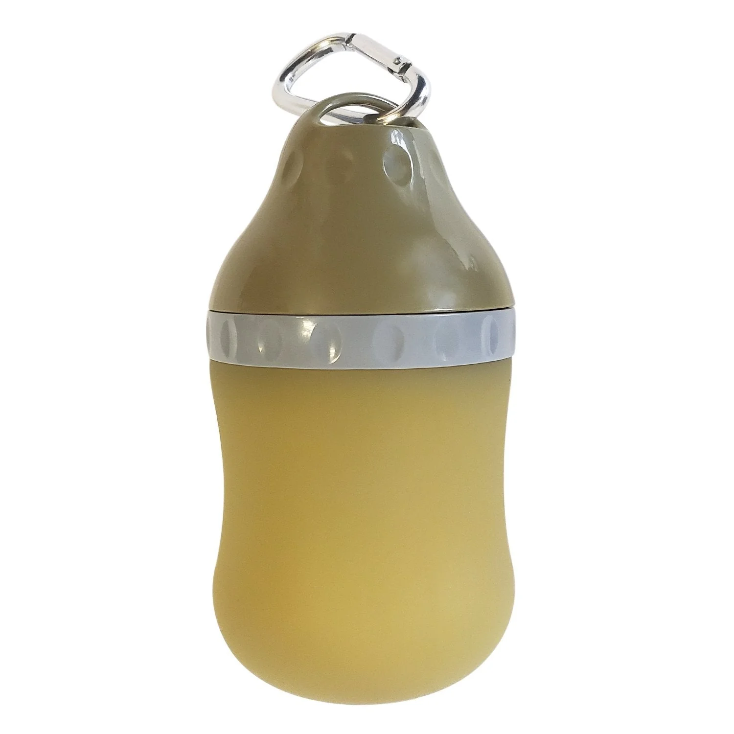 Authentic Silicone Travel Water Bottle for Dogs – Leak-Proof Portable Collapsible – Green 16oz Elegant