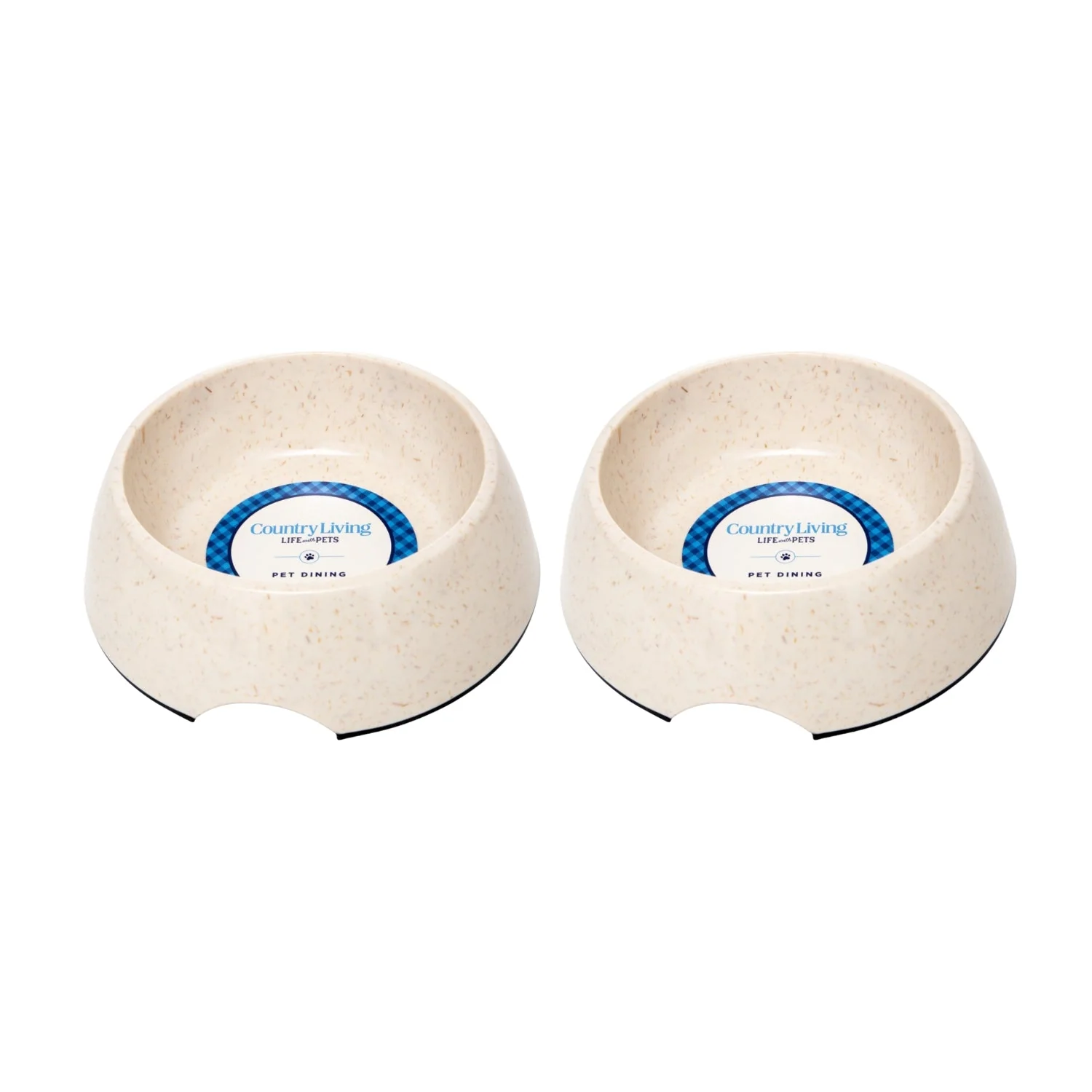 Powerful Country Living Set of 2 Natural Fiber Dog Bowls – White Swan Healthy