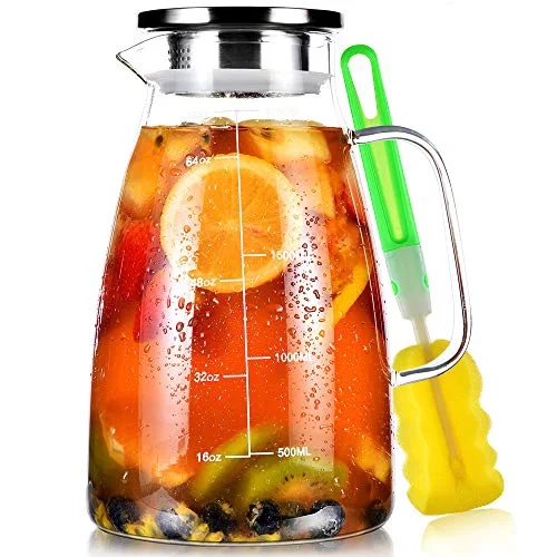 Advanced Glass Pitcher with Lid and Handle High-Quality