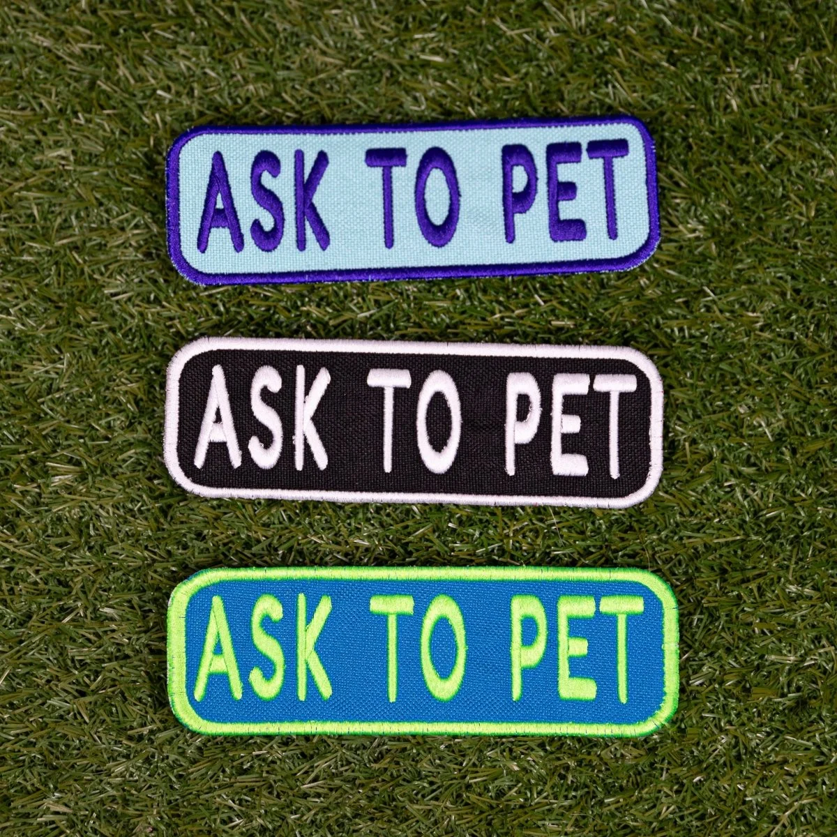 World-Class Ask to Pet 2x6 Patch Classic