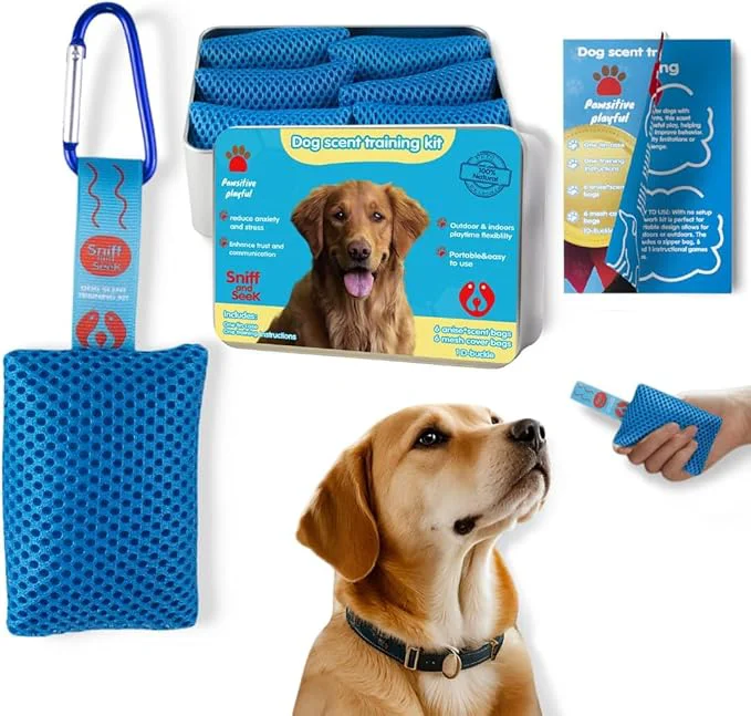 Sophisticated 6 Interactive Dog Scent Training Kit Fun Nose Scent work Games for All Ages Dog Enhance Dog Brain Games Scent Work Kit for Dogs Nose Work for Dogs Hide and Seek Dog Toys Dog Scent Training BoxAbout This Modern