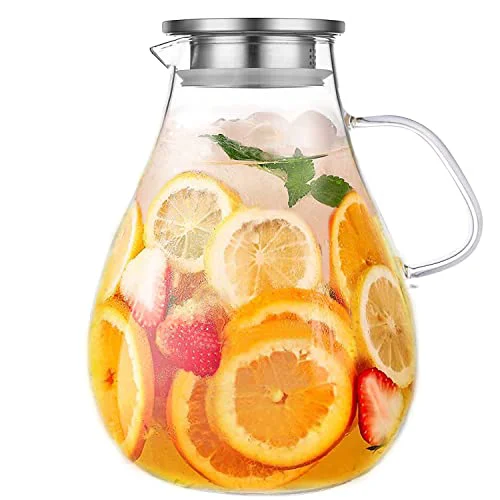 World-Class Glass Pitcher with Lid Smart