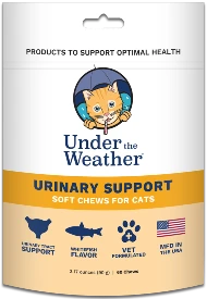 Official Under the Weather Soft Chews Cat Supplement Urinary Support Certified