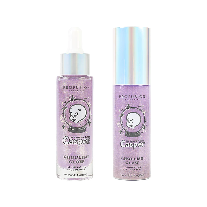 Contemporary Casper the Friendly Ghost Ghoulish Glow Illuminating Face Primer Setting Spray Certified