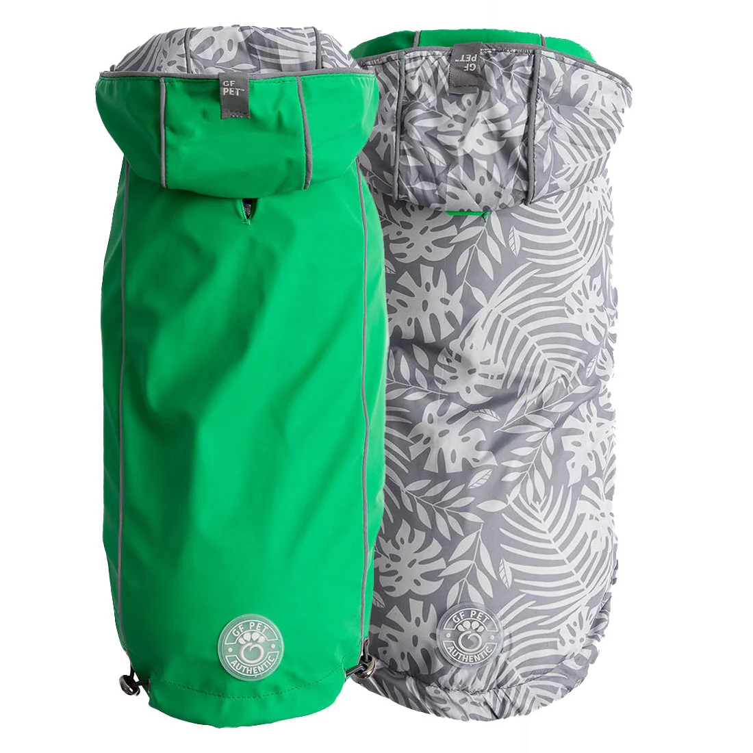 Verified Reversible Elasto-Fit Raincoat - Green Organic