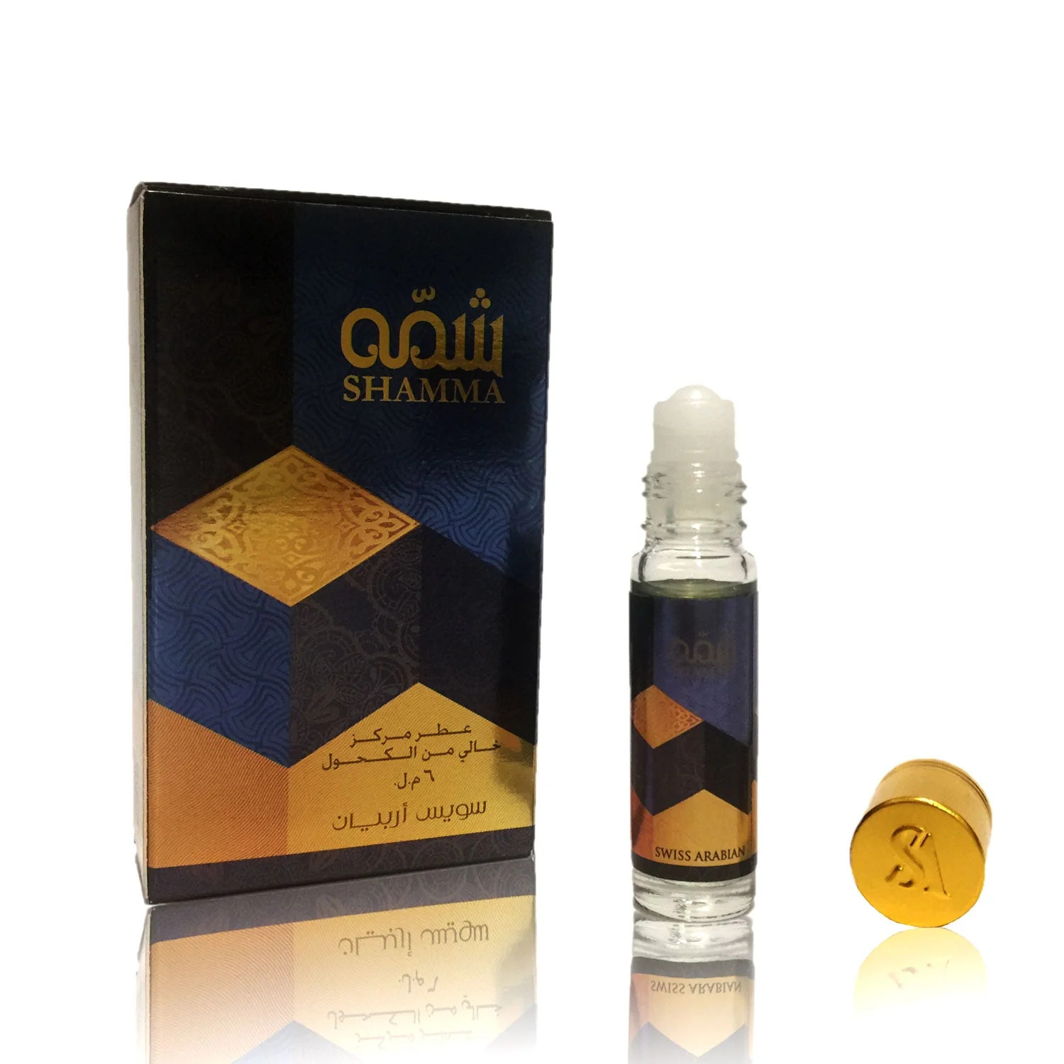 Functional SHAMMA Roll On Perfume Oil 6 mL .2 oz Floral Frutiy and Woody Notes Durable