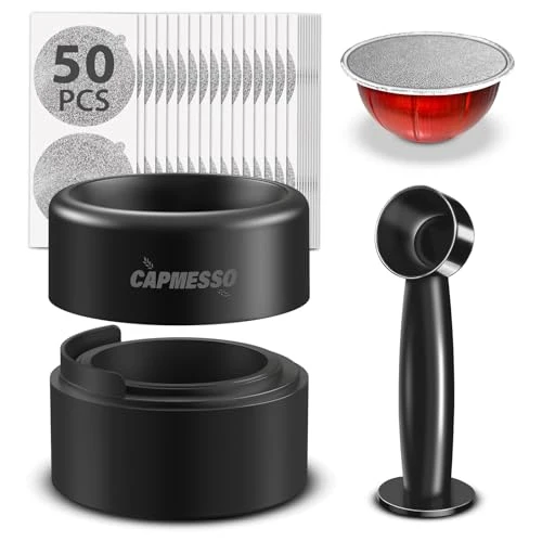 Versatile Reusable Refill Kit for Nespresso Vertuo Pods with Fast Sealing 52 Count First-Class