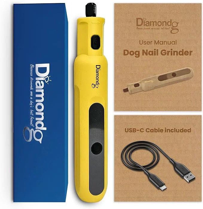 Artisan Diamondg Cordless Micro Dog Nail Grinder with Quiet Sound LED Tip for Large Small Dogs 4hrs. Runtime - Electric Dog Nail Trimmer Heavy Duty Rotary Tool to Toenail Clippers FilersAbout ThisOverview Lightweight