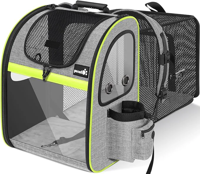 Practical Pecute Pet Carrier Backpack Cat Backpack Carrier Expandable Clean