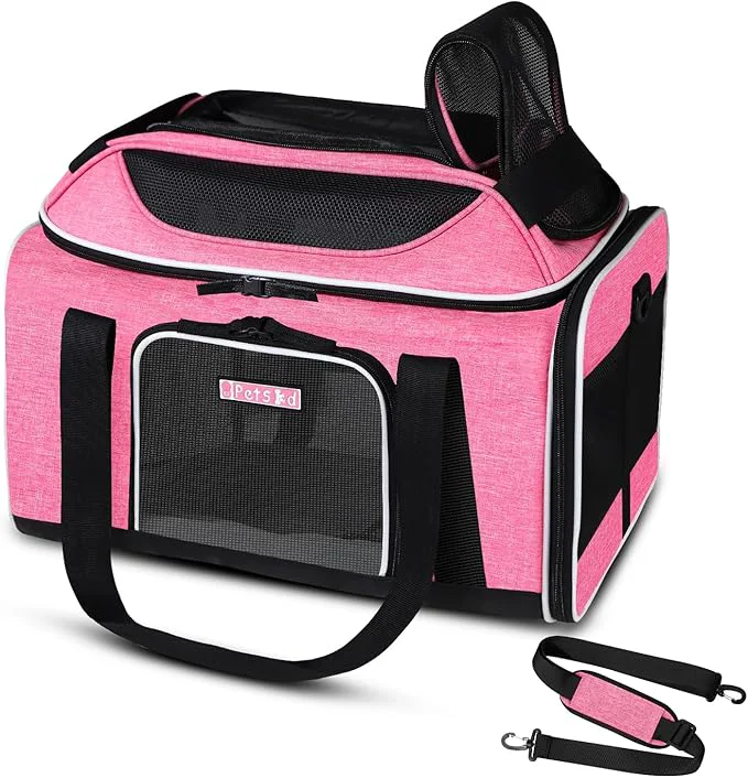 Effective Petskd Top-Expandable Pet Carrier 17x11x9.5 Inches Alaska Airline Smart