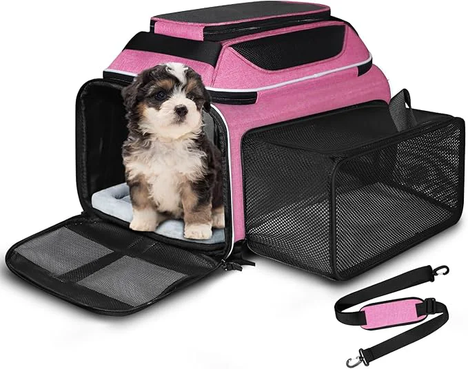 Dependable Petskd Top and Side Expandable Pet Carrier 18x11x11 Inches Delta United Airline Original