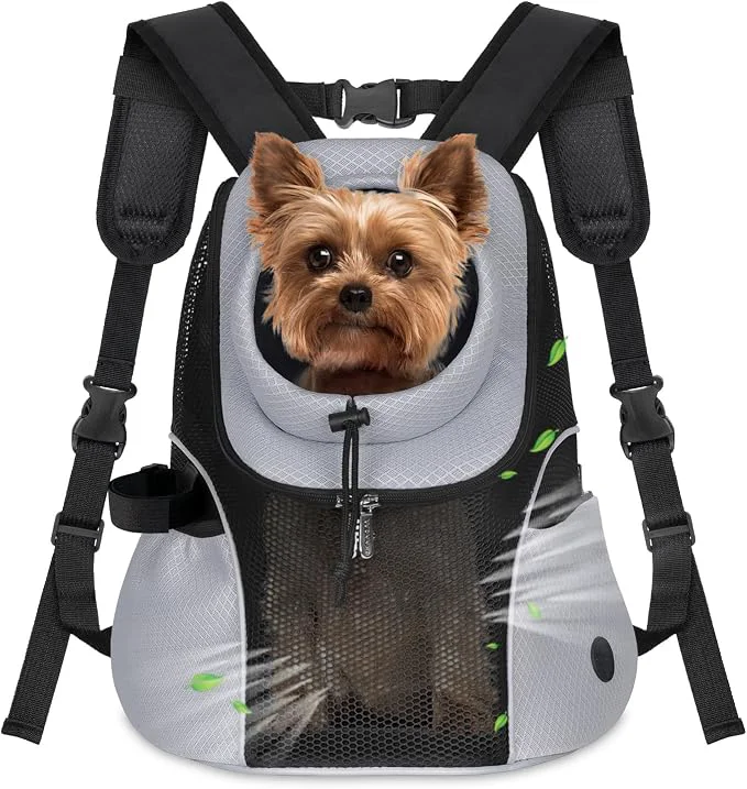 Outstanding WOYYHO Pet Dog Carrier Backpack Small Dog Front Backpack Ventilated Mesh Dog Original