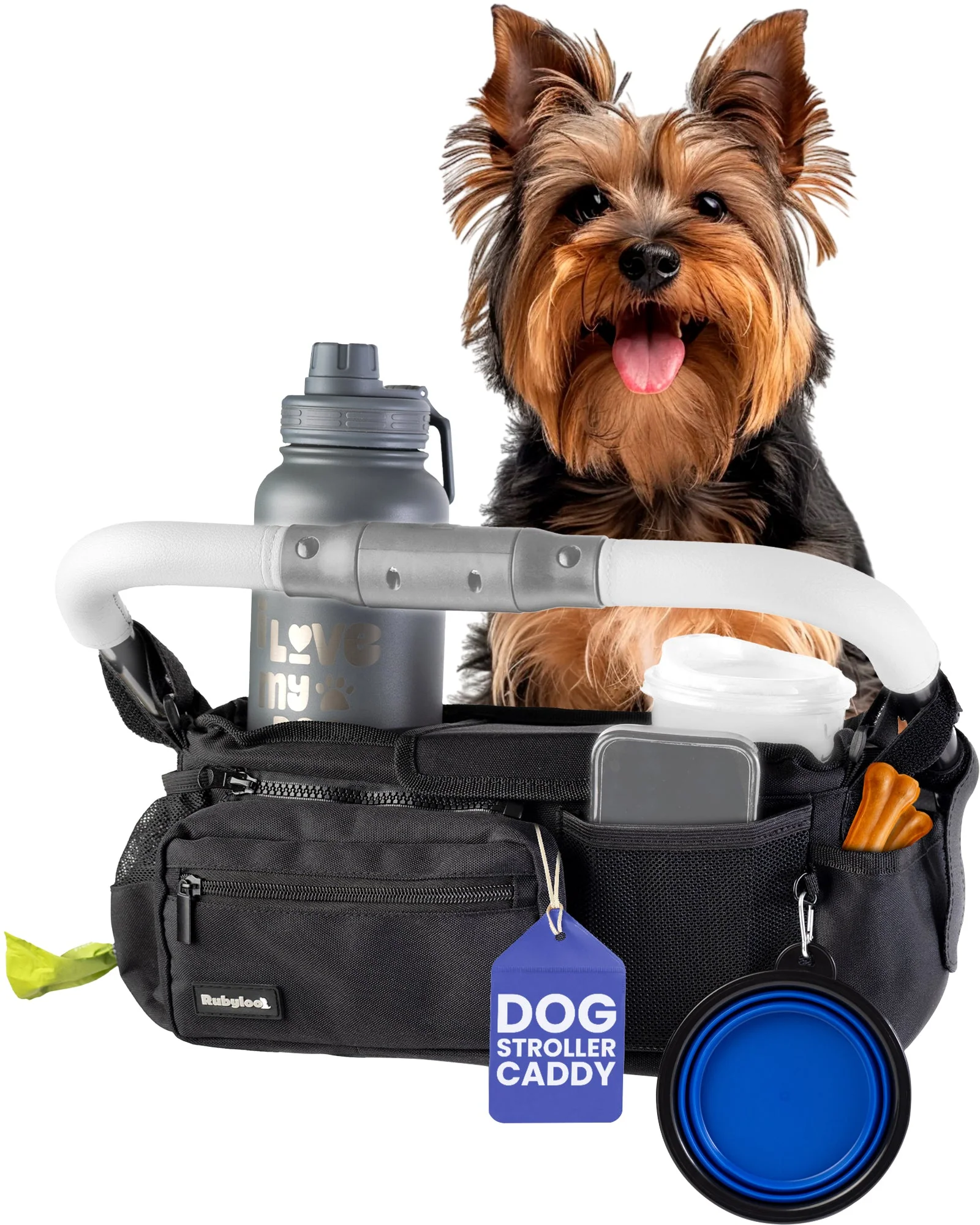 Flexible Dog Stroller Caddy Organizer Optimized