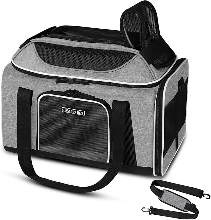 Genuine Petskd Top-Expandable Pet Carrier 17x11x9.5 Inches Alaska Airline Durable