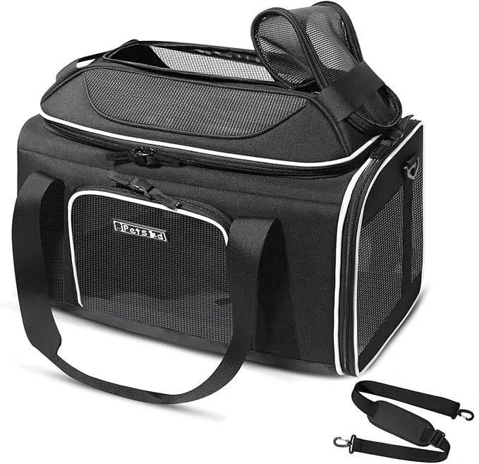 Responsible Petskd Top-Expandable Pet Carrier 18x13x9.5 Inches Southwest Airline Pure