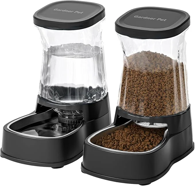 Proven Automatic Pets Gravity Feeder and Water Dispenser Set Trendy