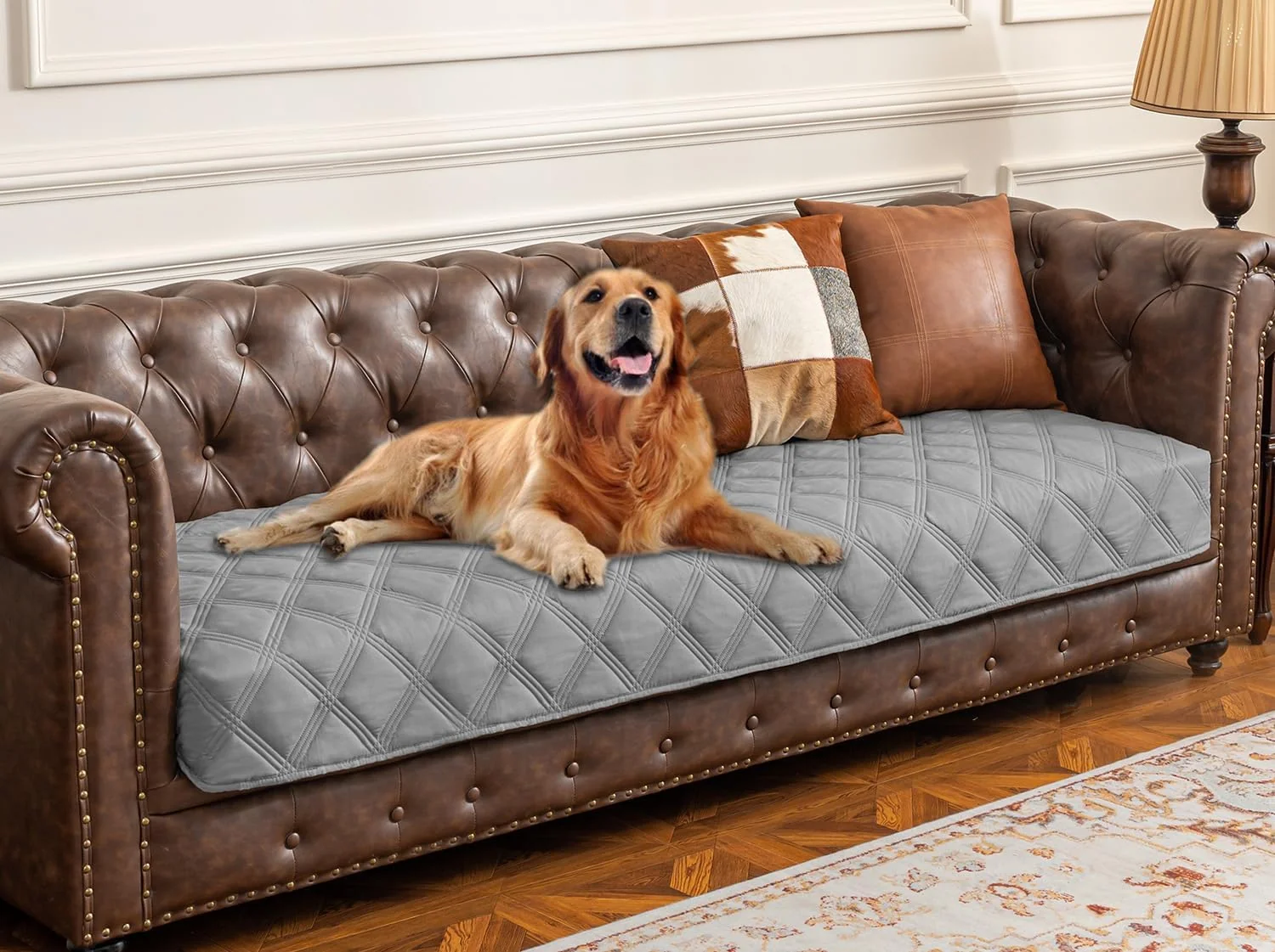 Unique Ameritex Waterproof Dog Bed Cover Pet Blanket with Anti-Slip Back for Furniture Bed Couch Sofa Genuine