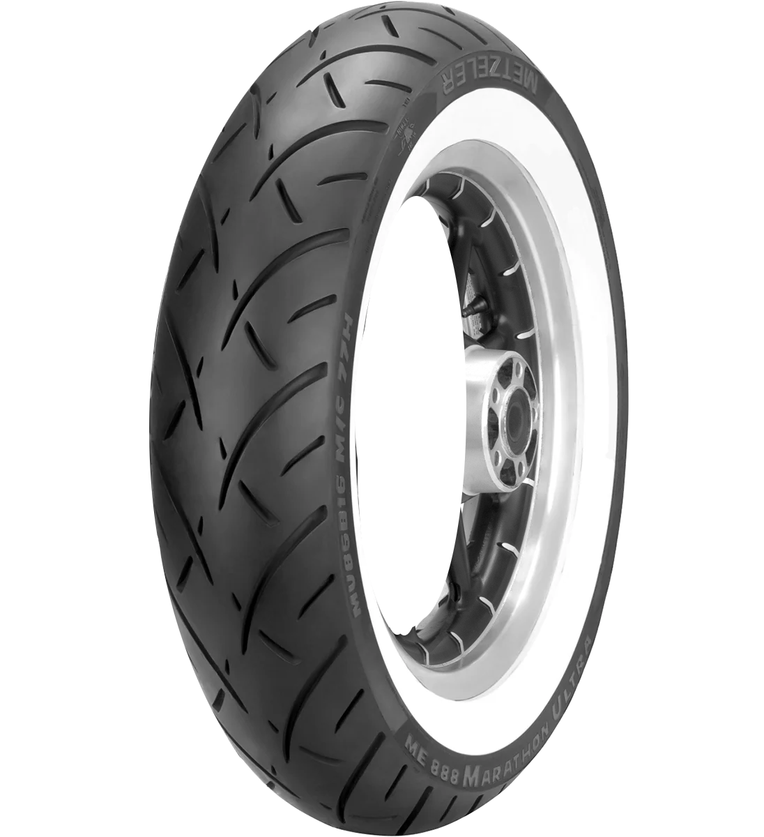 Fashionable METZELER Tire - ME 888 Marathon™ Ultra - Rear - 180 65B16 - Wide Whitewall - 81H 2408400 Certified