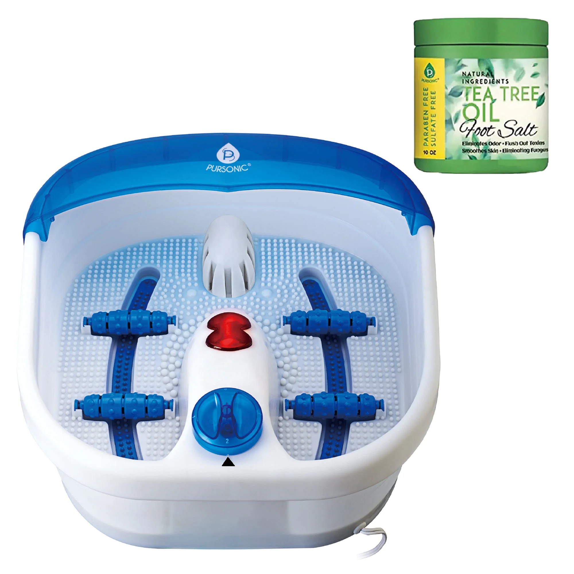 Reusable Foot Spa Massager with Tea Tree Oil Foot Salt Scrub Heating Function Natural