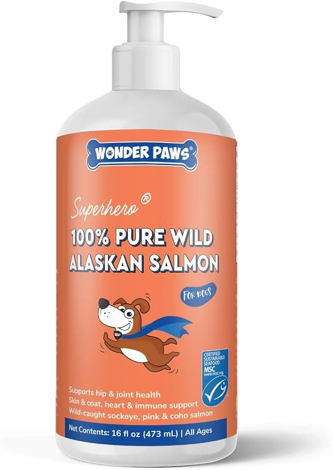 High-Grade Premium Wild Alaskan Salmon Oil for Dogs – MSC Wild Alaskan Fish Oil for Skin Coat Hip Joints Allergies Itchy Skin- Omega 3 Fish Oil for Dogs with Sockeye Salmon Oil 16oz About This Recyclable