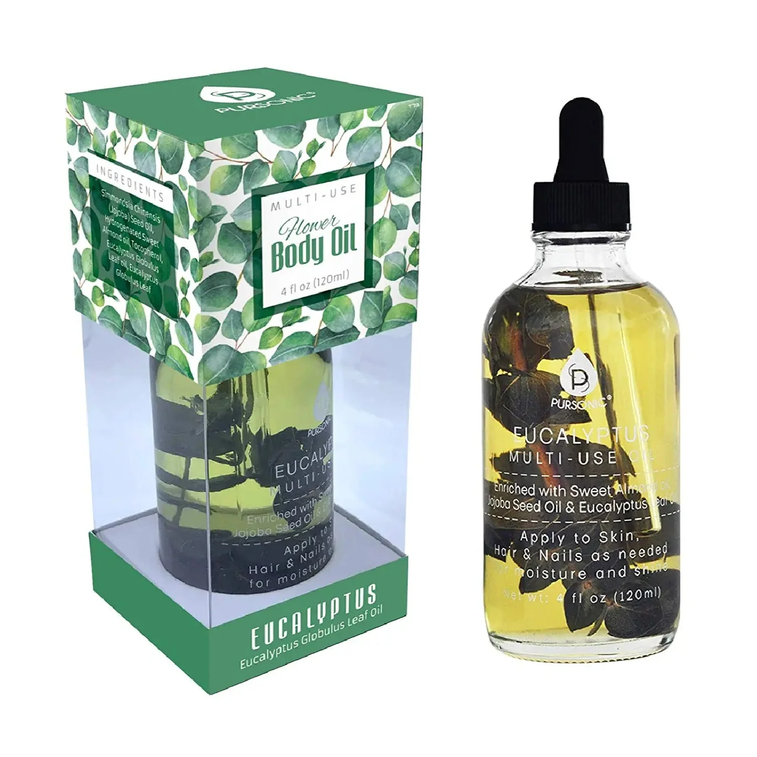 Environmentally Friendly Eucalyptus Flower Multi Use Body Oils 4 Oz Consistent