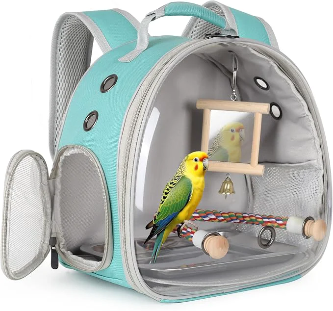Sophisticated Parrot Travel Carrier Bubble Window Backpack Trendy
