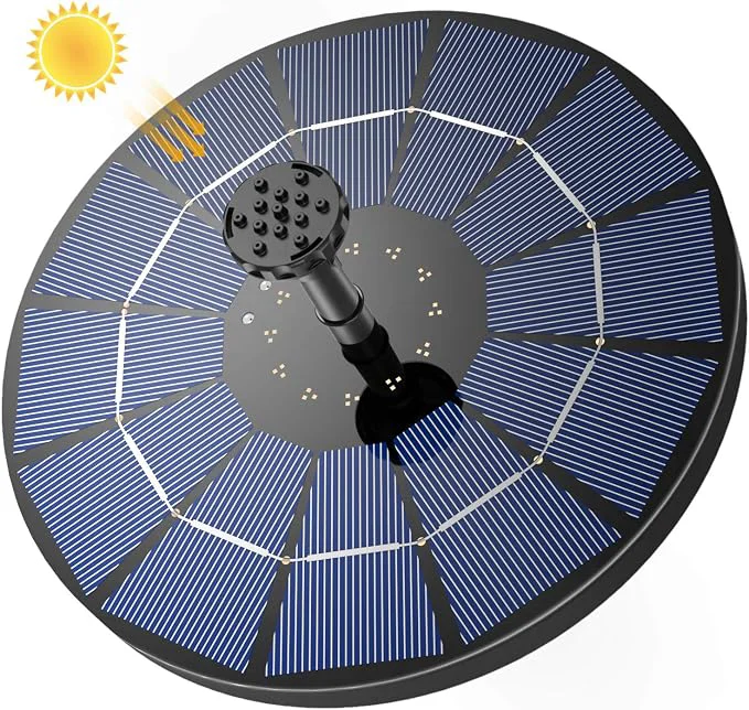 Relaxed AISITIN Solar Fountain with 3.5 W Solar Panel 1500 mAh Battery First-Class