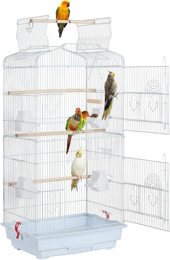 High-Performance Yaheetech 41'' Open Top Medium Size Quaker Parrot Bird Cage Cockatiel Indian Verified