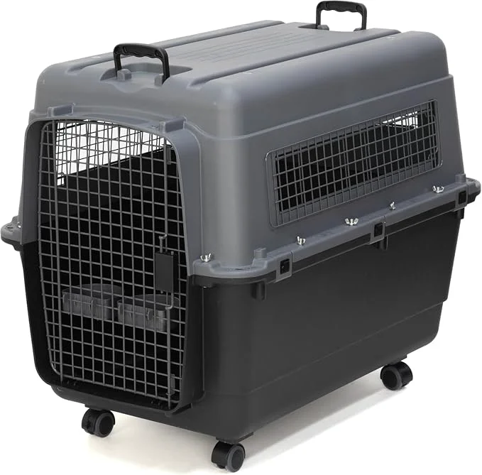Organic SportPet Airline Compliant X-LARGE 32.25 Travel Dog Kennel-Durable Plastic Practical