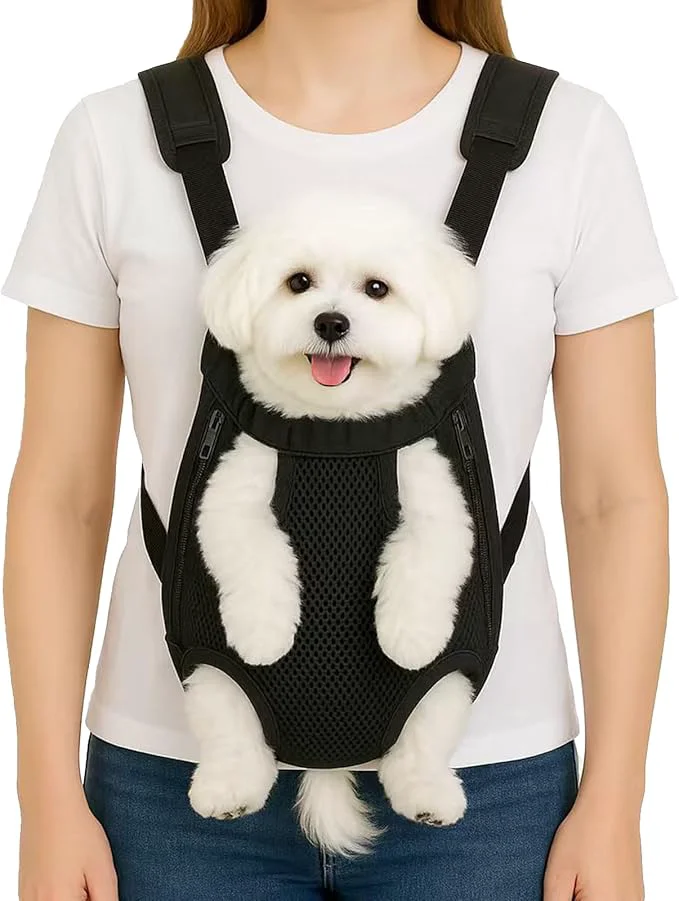Smooth Mosago Dog Backpack Carrier Adjustable Pet Front Carriers Legs Out Carrying Unique