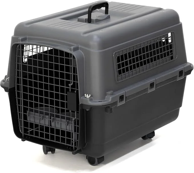 Detailed SportPet Airline Compliant MEDIUM 24.25 Travel Dog Kennel-Durable Plastic Quality