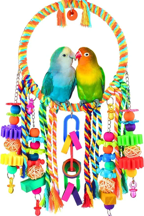 Smooth KATUMO Bird Toys Bird Swing Toy Bird Perch High-Performance