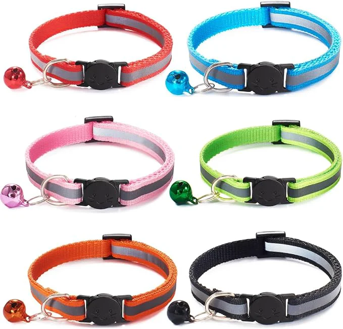 Certified 6 Pack Reflective Cat Collar Fine