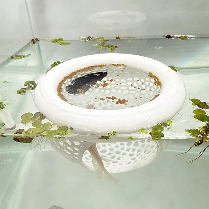Classic Aquarium Floating Betta Fish Skins Betta or Shrimp Feeder Cave and Hammock Healthy