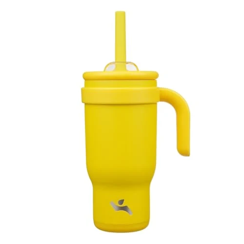 World-Class 18 oz Tumbler with Handle and Straw Fashionable