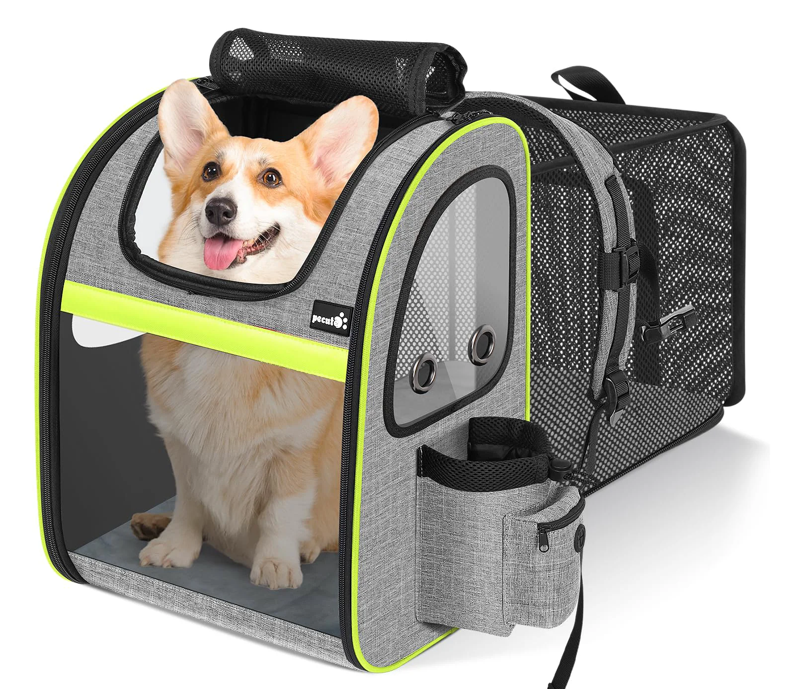 Durable Pecute Pet Carrier Backpack – Large Expandable Carrier for Cats Small Dogs Up to 22 lbs Luxury