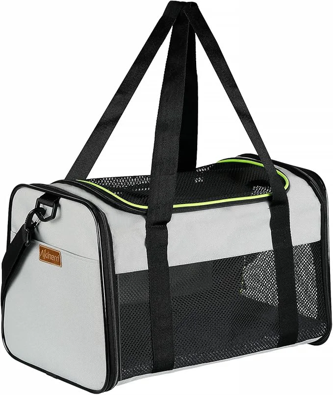 Healthy Cat Carrier - Portable Foldable Dog Pet Carrier Soft-Sided Pet Bag up to 15 Lbs Pure