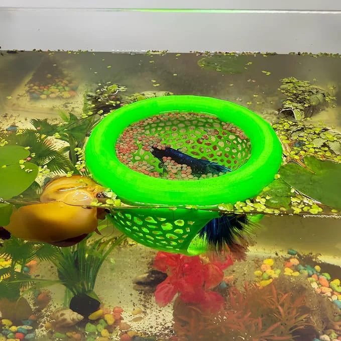 Official Aquarium Floating Betta Fish Skins Betta or Shrimp Feeder Cave and Hammock High-End