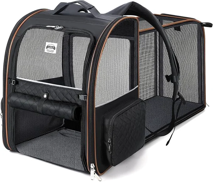 Selected Lekebobor Large Cat Backpack Carrier Expandable Pet Carrier Backpack Original